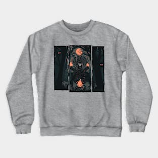 Orange Moon Crewneck Sweatshirt